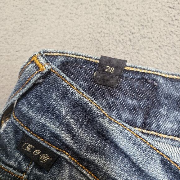 Citizens of Humanity Jeans Womens 28 Blue Kelly Low Rise Boot Cut Distressed - Picture 5 of 13